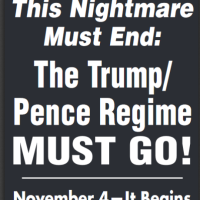 Antifa Calls for Mass Actions to "Drive Out Trump/Pence Regime!"
